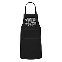 Кухонний фартух з друком "Бабуся внучку не балує, вона її радує" (колір чорний) (28337)