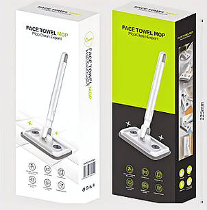 Щітка телескопічна з насадкою з мікрофібри для вологого прибирання 22.5см Портативна міні швабра