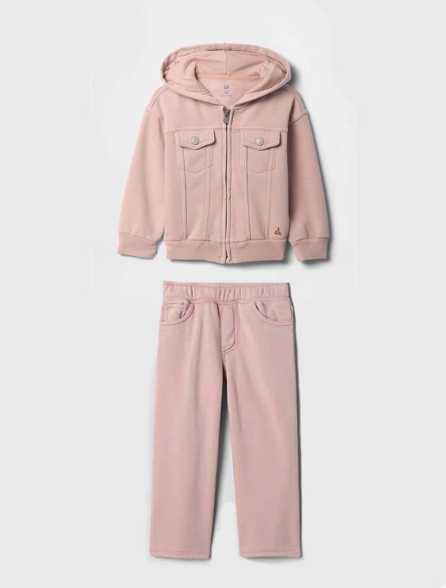 Теплий комплект GAP куртка та штани 1159842434 (Рожевий 2), фото 1