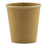 Стакан паперовий одноразовий для кави / чаю, одношаровий, крафтовий, 110мл, 50шт/уп