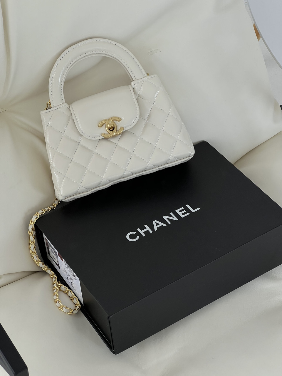 Сумка жіноча Chanel Kelly Bag Premium білий клатч Шанель, фото 1
