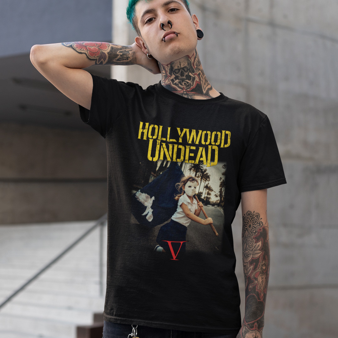 Футболка унісекс Hollywood Undead (Five) XS чорний, фото 1