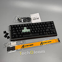 Ігрова магнітна клавіатура ATTACK SHARK X68 HE Black,RGB,Rapid Trigger