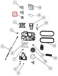 Відбивач з гвинтами для робота-пилососа Fairland X30-X80 (2020010100056)