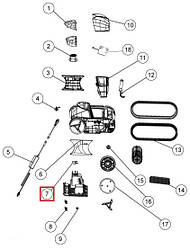 Робоче колесо з гвинтами для робота-пилососа Fairland X30-X80 (2020010100055)