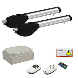 KIT R20/320 — комплект автоматичних двигунів для двостулкових воріт Roger Technology