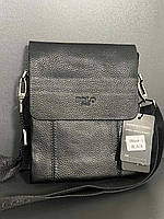 Чоловіча шкіряна вертикальна сумка від фірми Polo оптом/роздріб