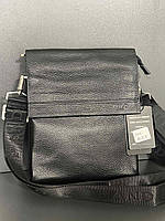 Чоловіча шкіряна вертикальна сумка від фірми Polo оптом/роздріб