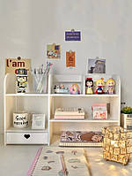 Органайзер настільний для канцелярії, маркерів та олівців з тумбочкою White