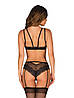 Комплект Obsessive Allastia 2-pcs set black L/XL Bomba💣, фото 2