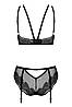 Комплект Obsessive Allastia 2-pcs set black L/XL Bomba💣, фото 3