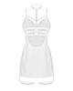 Бебі-дол Obsessive Arrowel White chemise L/XL Bomba💣, фото 3