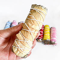 Біла шавлія для обкурювання + бежеві пелюстки троянд