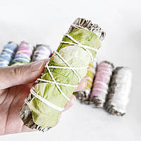 Білий шавлія для окурювання + салатові пелюстки троянд