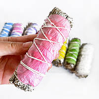 Біла шавлія для окурювання + рожеві пелюстки троянд