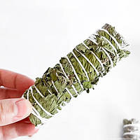 Біла шавлія для окурювання + м'ята