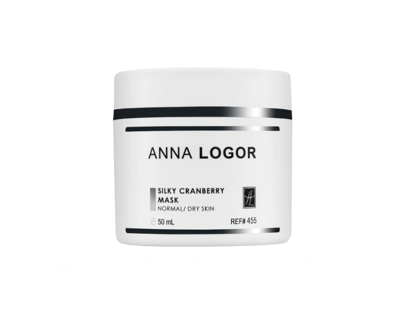 Шовкова зволожувальна маска з екстрактом журавлини Anna Logor Silky Cranberry Mask 50 мл, фото 1