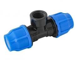 Фітінг - Трійник з внутрішн . різьб. РР 20*1/2"х20 мм  PN 16 90*3"х90 мм