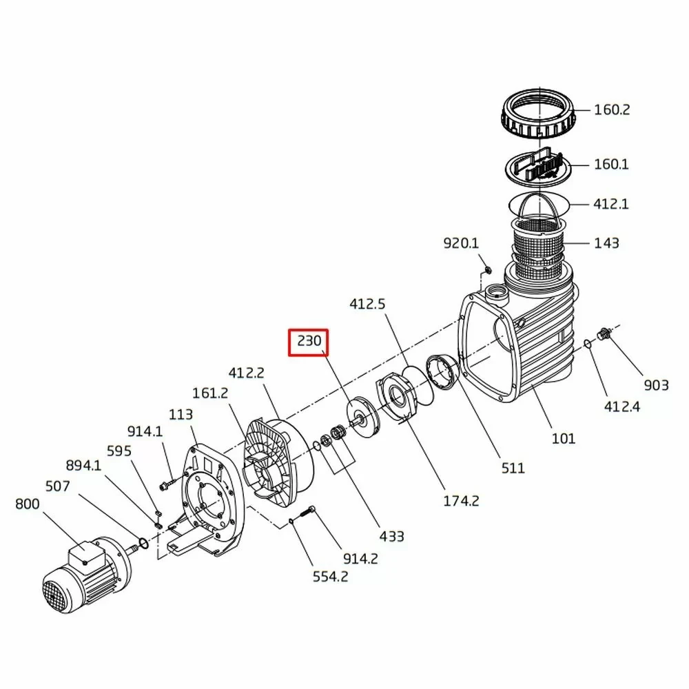 Крильчатка насоса Speck BADU ТОР ІІ/8 / Magna 8 (292.1123.028), фото 1