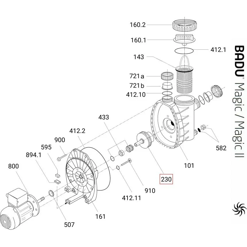 Крильчатка насоса Speck BADU MAGIC ІІ/6 (292.1623.002), фото 1