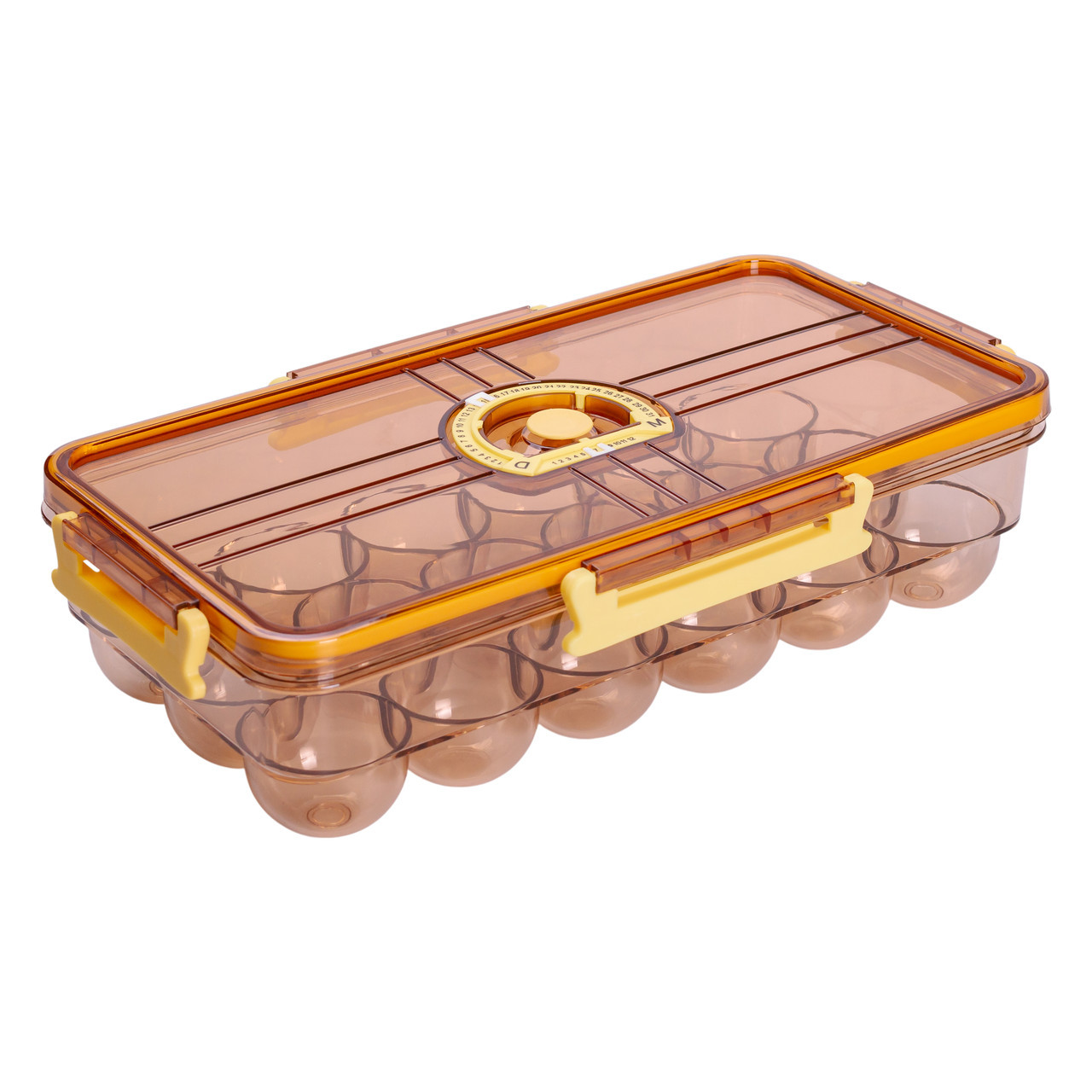 Лоток для яєць пластиковий на 18 комірок 32.5х18х8 см Коричневий HP-27-1, фото 1