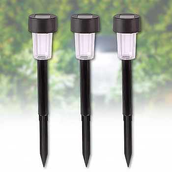 Комплект садових ліхтарів 10шт на сонячній батареї 18,5 см BS-003
