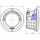 Лицьова рамка для прожекторів серії NP300, неіржавка сталь, фото 2