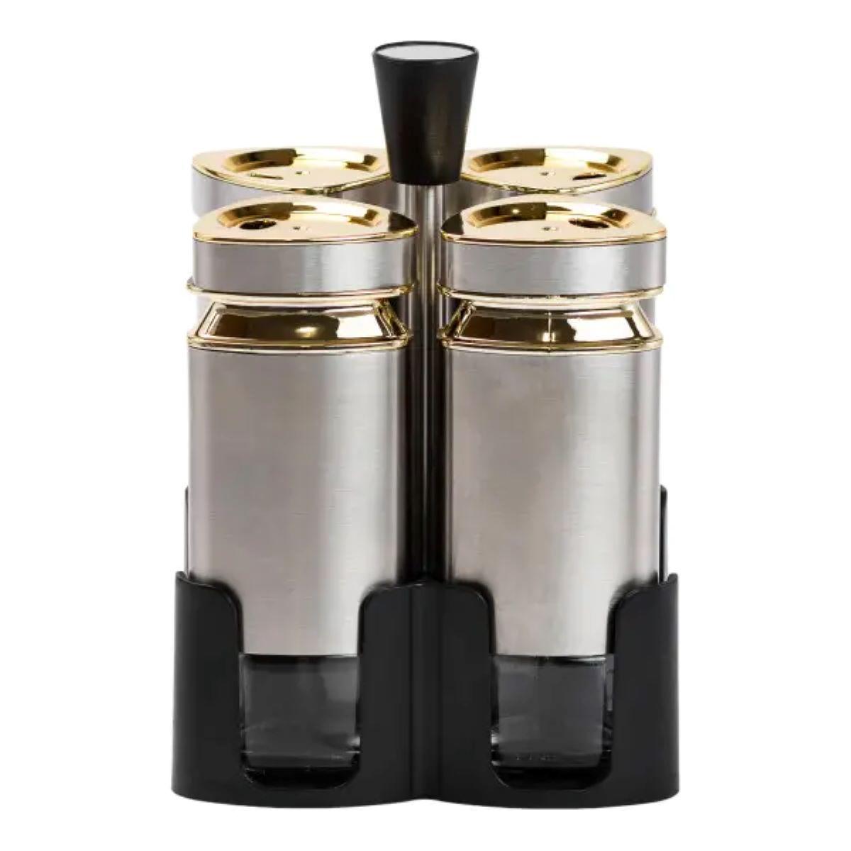 Набір для спецій 4 ємності по 120 мл на підставці HP1324, фото 1