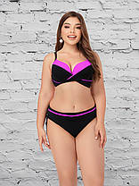 Купальник 2025 раздельный FUBA 24043 розовый(В НАЛИЧИИ ТОЛЬКО 48 50 52 54 56  УКР р-ры), фото 3