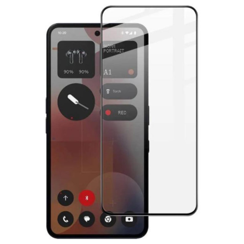 Захисне скло Full Screen Tempered Glass для Nothing Phone (3a), Black, фото 1