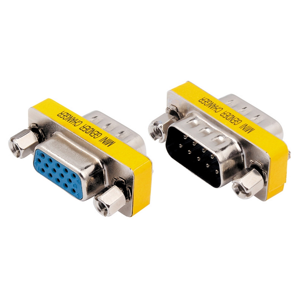 Перехідник GCM-9MF «міні», 9 вилка - розетка 9, фото 1