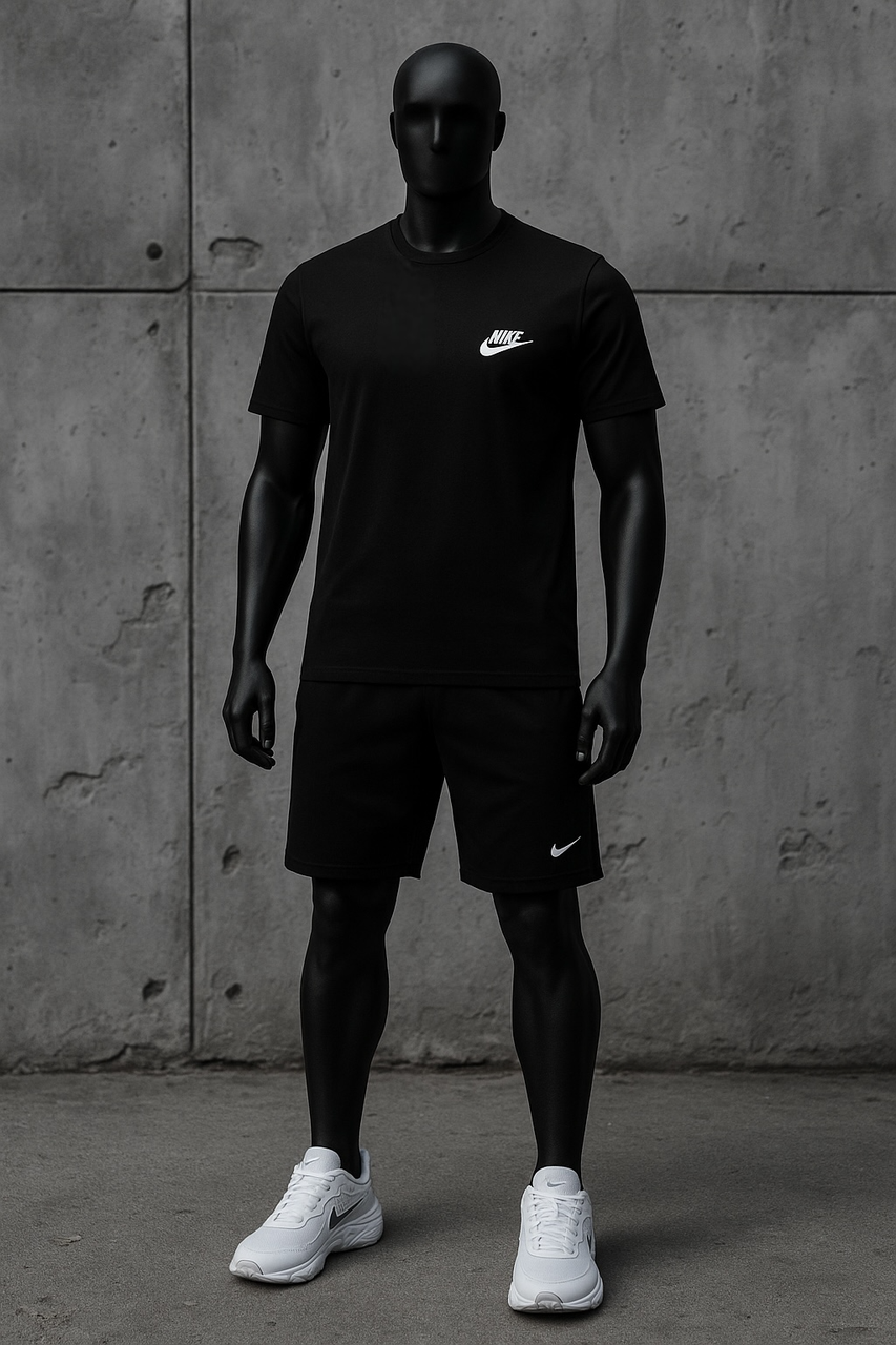 Літній чоловічий спортивний костюм Nike ( шорти + футболка)