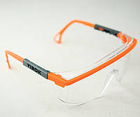 Очки защитные VIROK пол.+регул.дуж.плас,прозрачные,покрит.от запотевания и царапин,открытые(55)