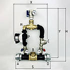 Термозмішувальний вузол з байпасом LADOMIX.BP 50/4 (0-55 кВт) KVANT, фото 8