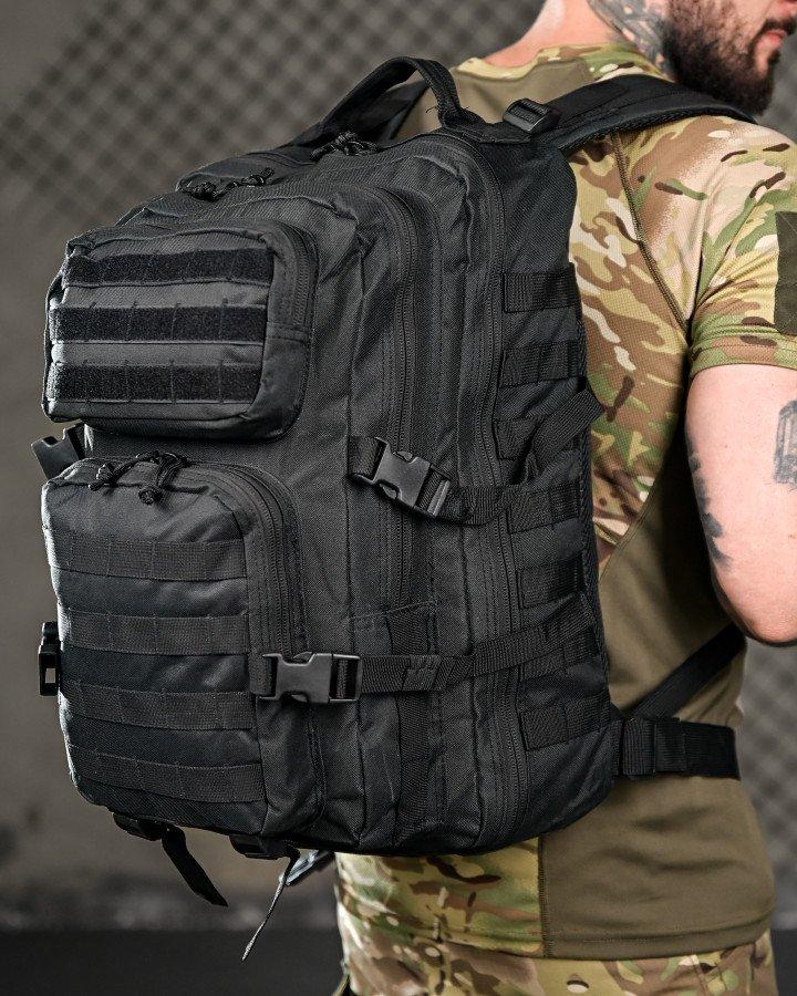 Тактичний рюкзак чорний, 36 л, фото 1