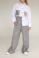 Штани палаццо для дівчинки замшеві Смайл Тайм SmileTime Upper