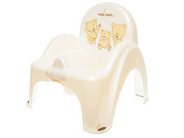 Горщик дитячий Tega Baby стільчик Ведмедики MS-012-118 Біла перлина