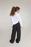 Палаццо чорні брюки для дівчинки замшеві Смайл Тайм SmileTime Upper, фото 4