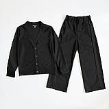 Палаццо чорні брюки для дівчинки замшеві Смайл Тайм SmileTime Upper, фото 5