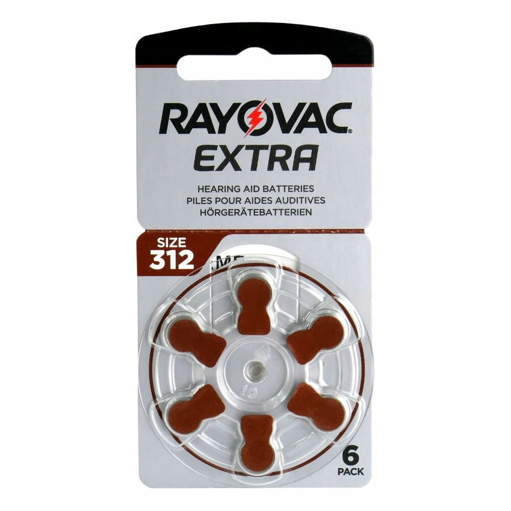 Батарейки для слухових апаратів Rayovac Extra №312 (PR41), фото 1