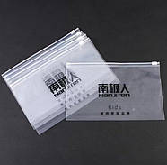 Глянцевий SLIDER пакет 25x20 см Пакети із замком Zip-lock прозорі Пакет із вашим логотипом, фото 3