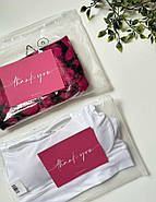 Глянцевий SLIDER пакет 25x20 см Пакети із замком Zip-lock прозорі Пакет із вашим логотипом, фото 2