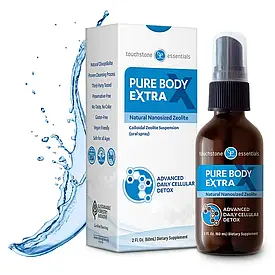 Pure Body Extra 2 Fl.Oz. Натуральний нано-цеоліт Кліноптилоліт у спреї, 60мл, строк до 12/2026