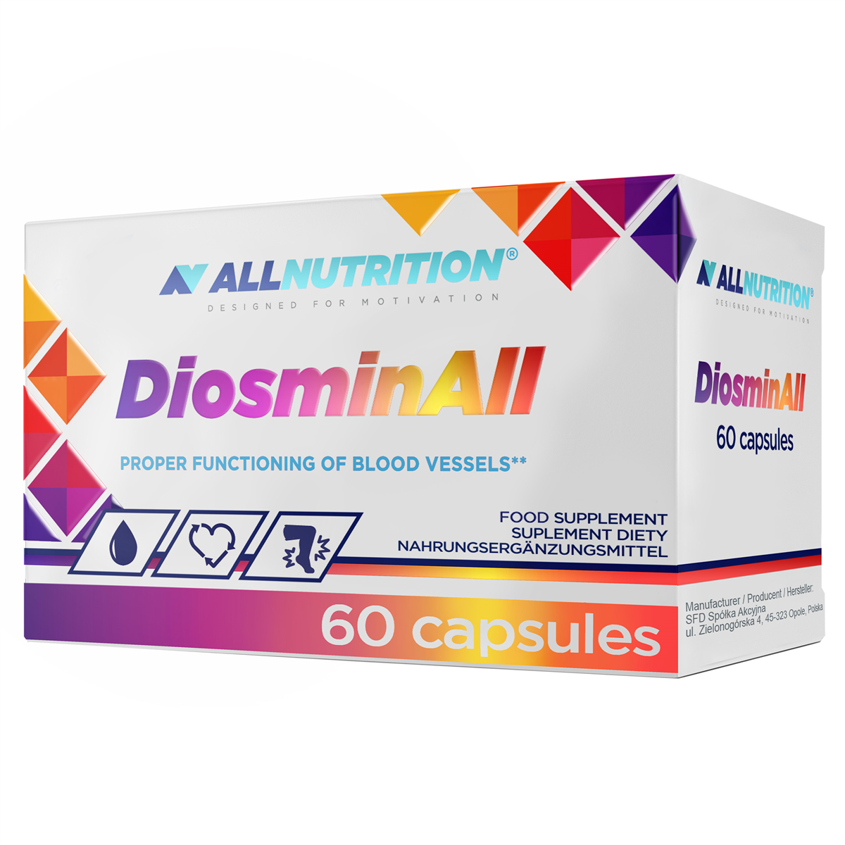 Діосмін AllNutrition DiosminAll 60 капс. (підтримка вен та судин)