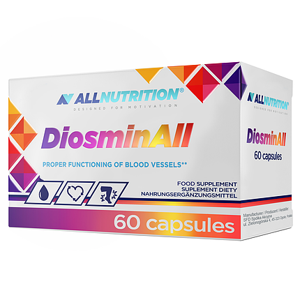 Діосмін AllNutrition DiosminAll 60 капс. (підтримка вен та судин), фото 1
