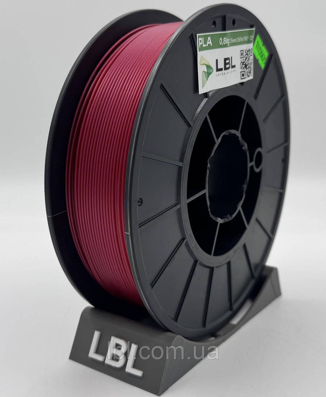 PLA (ПЛА) пластик Червона перлина для 3D принтера 0.800 кг / 260 м / 1.75 мм, фото 1