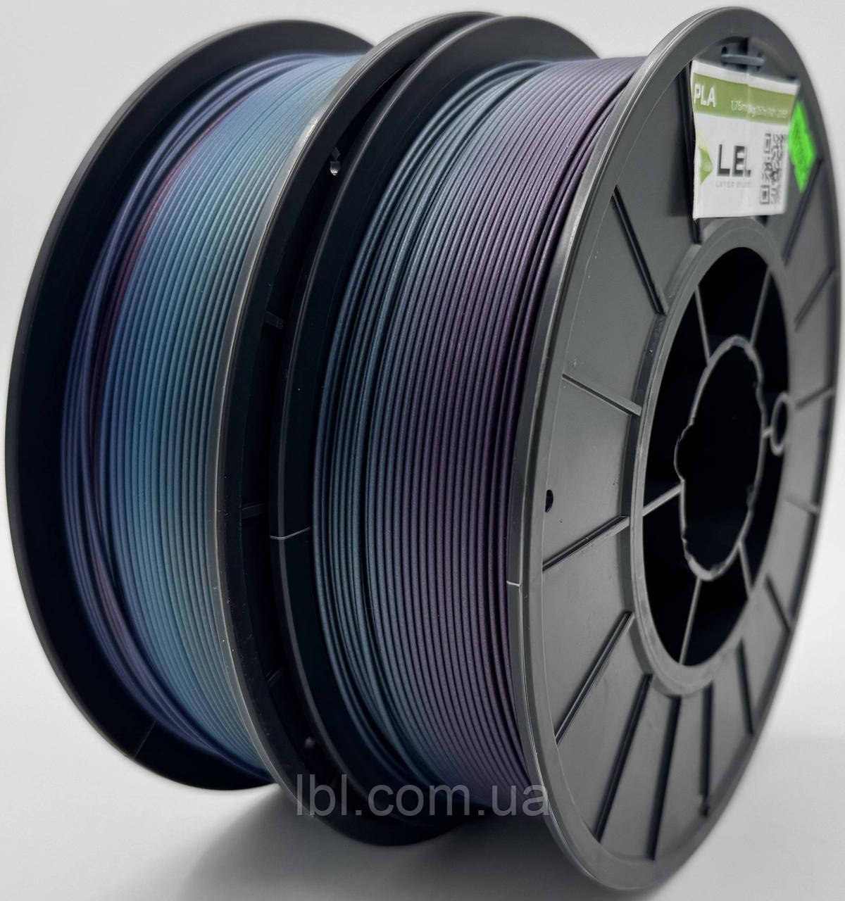 PLA (ПЛА) пластик Веселка перлова для 3D принтера 0.800 кг / 260 м / 1.75 мм, фото 1
