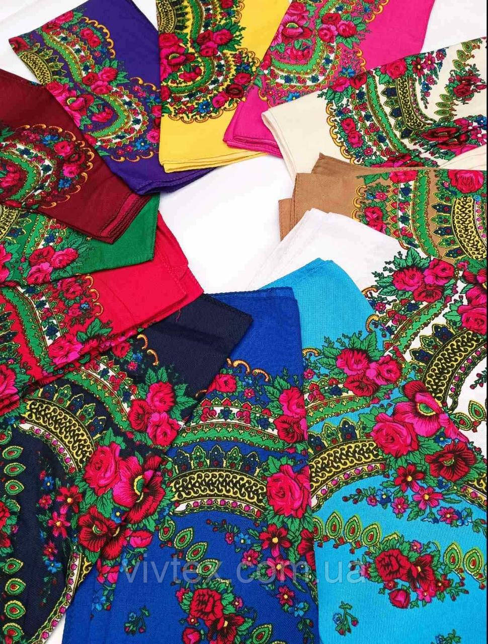 Хустка жіноча орнамент ланц 70х70, фото 1