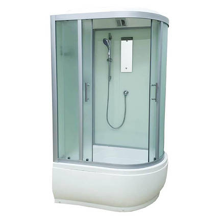 Душовий бокс Veronis BV-5-120 XL L 120х80х220 см на глибокому піддоні асиметричний прозоре скло, фото 1