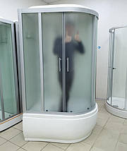 Душовий бокс Veronis BV-5-120 XL L 120х80х220 см на глибокому піддоні асиметричний прозоре скло, фото 3